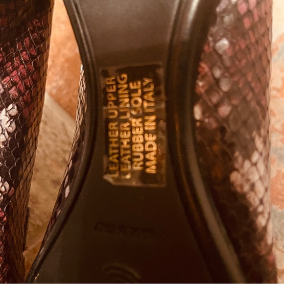 👞Italian Leather Snake Print Hand Sewn Loafers by  Attilio Giusti Leombrun - Picture 7 of 15